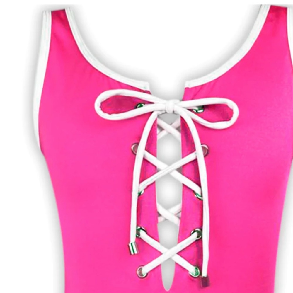 Nessi Byrd Sera One Piece Lace Up Swimsuit - Size 6.  Excellent condition